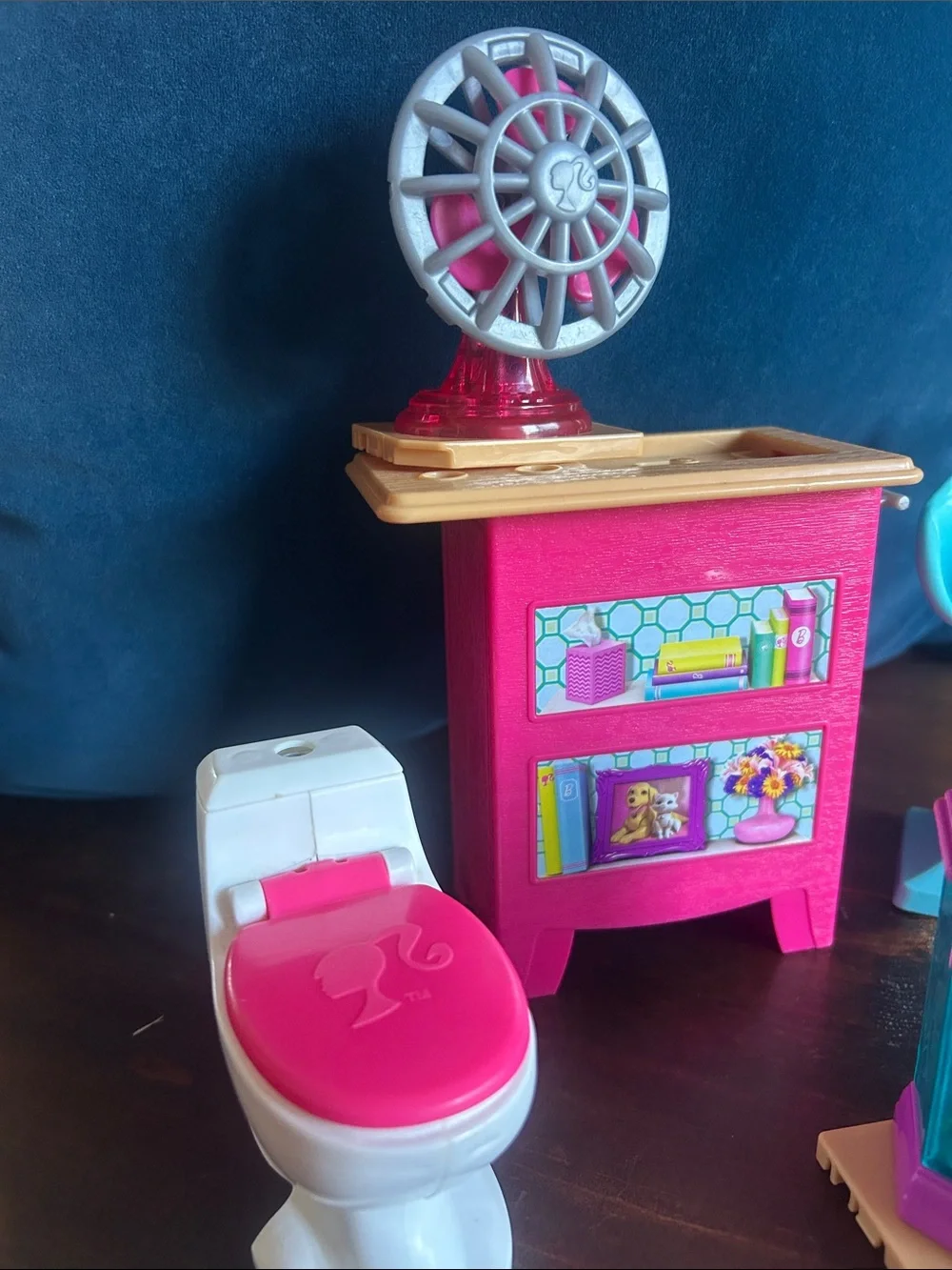 Barbie Pink, Teal & Purple Playroom Accessory Set